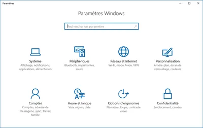 Parametres Windows